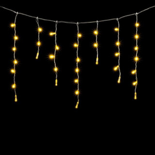 Светодиодная гирлянда Бахрома с колпачком, 3,1х0,5 м., прозр. пр., теплый белый, LaitCom, арт. PIL120CAP-10-2WW 02-181