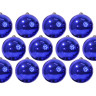 Набор пластиковых шаров Дивный 60 мм., королевский синий, 12 шт., глянцевые, Kaemingk, арт. 906419