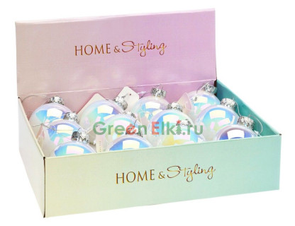 Набор пластиковых шаров Радужный жемчуг 100 мм., 12 шт., Koopman, арт. CAA114810