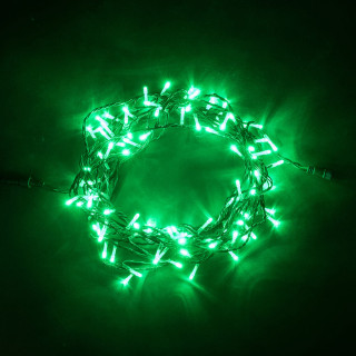 Светодиодная нить, 24V, 10 м., PVC , черн. пр., зеленый, LaitCom, арт. PST100-11-1G 05-050