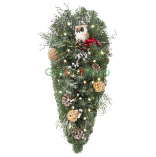 Хвойная капля Тайна леса 50 см., 30 теплых белых Led ламп, арт. 52041