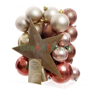 Набор украшений с макушкой Звездный наряд, 33 шт., светло-розовый, KAEMINGK, арт. 157903