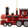 Елочное украшение Рождественский паровозик 12 см., красный, Kaemingk, арт. 515732
