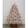 Искусственная ель Швейцарская заснеженная 240 см., 700 теплых-белых Led ламп, 100% литые ветки, арт. 176240