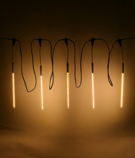 Гирлянда Тающие сосульки, 24V, 5х0.3м, 240LED, теплый белый, LaitCom, арт. CCL240-10-1WW 15-017