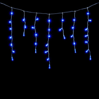 Светодиодная гирлянда Бахрома с колпачком, 3,1х0,5 м., прозр. пр., синий, LaitCom, арт. PIL120CAP-10-2B 02-182