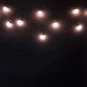 Светодиодная гирлянда Матовая колба 5 м, тепло белый, 24В, 10 LED, провод черный ПВХ, IP54, арт. BLL10M-11-1WW  21-021
