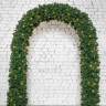 Хвойная арка Ларец Любви 2.4*1.6 м., зеленая, с тепло белыми Led, арт. 28007