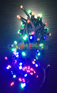 Электрогирлянда со светодиодными LED-лампами 5 м., мульти