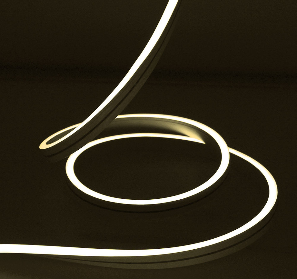 Светодиодный Гибкий Неон Rich LED, односторонний, теплый белый, кратность резки 1 метр,  размер 8*16 мм, 220 В, 50 м, арт. RL-FX816-120-220V-W/WW