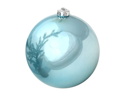 Однотонный пластиковый шар 150 мм, глянцевый, ярко-голубой, арт. 1135102