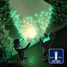 Светодиодная гирлянда Rich LED 10 м, 100 LED, 220 В, соединяемая, влагозащитный колпачок, зеленая, мерцающая, белый провод, арт. RL-S10CF-220V-CW/G