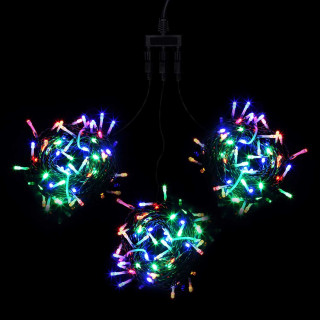 Комплект гирлянд, 3x20 м., 600 LED-ламп, с мерцанием, черн. пр., мульти, LaitCom, арт. KDD600BLW-11-1M 03-103