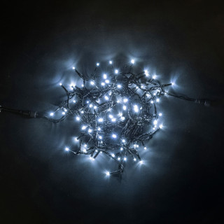 Светодиодная нить, 24V, 10 м., PVC , черн. пр., белый, LaitCom, арт. PST100-11-1W 05-023