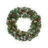Рождественский венок заснеженный Нарядный 40 см., арт. 52023