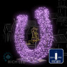 Светодиодная гирлянда Rich LED 10 м, 100 LED, 220 В, соединяемая, влагозащитный колпачок, фиолетовая, прозрачный провод, арт. RL-S10C-220V-CT/V