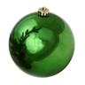 Однотонный пластиковый шар 150 мм, глянцевый, ярко-зеленый, арт. 1135105