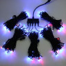 Комплект гирлянд, 5x20 м., RGB 600 LED-ламп, черн. пр., LaitCom, арт. KFT600-10-1RGBBK 03-075