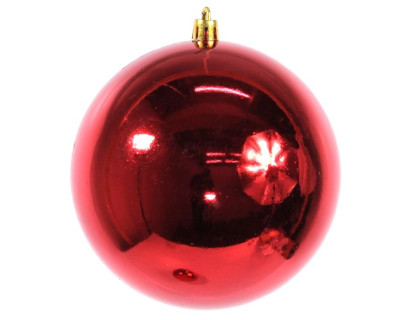 Пластиковый шар 120 мм., красный, глянцевый, в наборе - 2 шара, Ели Пенери, арт. JNP140653