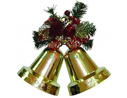 Набор из двух Колокольчиков с декором, 12 см., Snowhouse