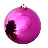 Однотонный пластиковый шар 150 мм, глянцевый, фуксия, арт. 1135108