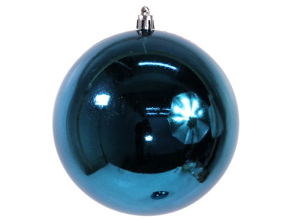 Пластиковый шар 120 мм., синий, глянцевый, в наборе - 2 шара, Ели Пенери, арт. JNPS-12-B