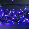Светодиодная гирлянда Rich LED 20 м 2-канальная, 200 LED, 220 В, фиолетовая, черный провод, соединяемая, арт. RL-T20C2-B/V
