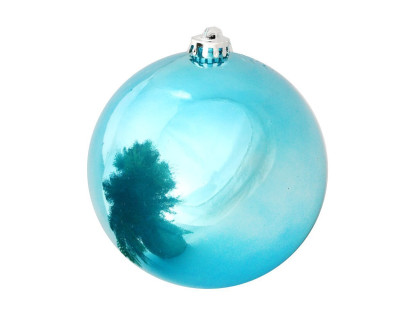 Однотонный пластиковый шар 150 мм, глянцевый, бирюзовый, арт. 1135111