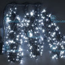 Светодиодная гирлянда Rich LED 3 Нити по 20 м с 2-х канальным контр., 600 LED, 24 В, белая, черный провод, арт. RL-T3*20N2-B/W