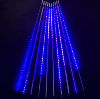 Гирлянда тающие сосульки, 10х0,5 м., 600LED, 24V, синий, Laitcom, арт. CCL600-10-1B 15-042