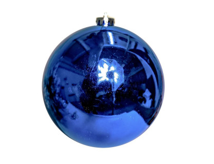 Однотонный пластиковый шар 150 мм, глянцевый, синий, арт. 1135096