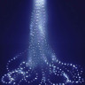Электрогирлянда Звездный Ёлочный Дождик 12*1.8+5 м, 408 micro LED-огней, холодный белый, Kaemingk, арт. 496154