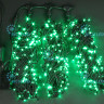 Светодиодная гирлянда Rich LED 3 Нити по 20 м с 2-х канальным контр., 600 LED, 24 В, зеленая, черный провод, арт. RL-T3*20N2-B/G