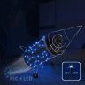 Светодиодная гирлянда Rich LED 10 м, 100 LED, 24 В, соединяемая, синяя, мерцающая, черный провод, арт. RL-S10CF-24V-B/B
