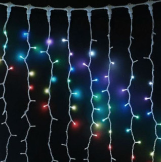 Светодиодный занавес SMART-RGB, 1x3 м., белый пр., Laitcom, арт. AUG420-8-1EPRGB 29-004