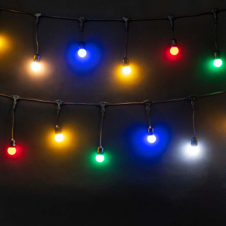 Электрогирлянда системы Unibelt Cafe, 10 м., черный пр., шаг 25 см., LaitCom, арт. UNICa10/25-1-2 22-264