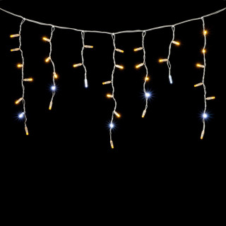 Светодиодная гирлянда Бахрома с колпачком, 3,1х0,5 м., с мерцанием, прозр. пр., желтый, LaitCom, арт. PIL120BLWCAP-10-2Y 02-243