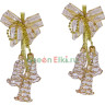 Елочное украшение колокольчики Брелок 8,5 см., золотой, 6 шт., Елочка, арт. С 888-золотой Елочное украшение колокольчики Брелок 8,5 см., золотой, 6 шт., Елочка, арт. С 888-золотой