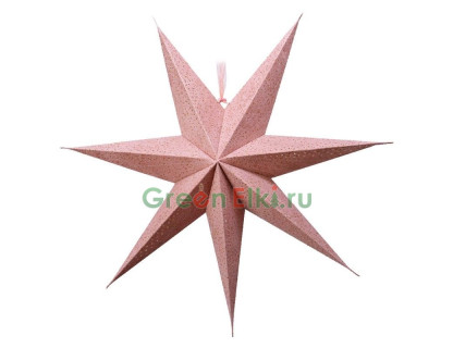 Звезда-плафон на подвеске Soft Magik розовая 60 см, Kaemingk, арт. 484565