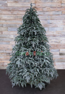 Искусственная ель Нормандия Пушистая голубая заснеженная 2,15 м. 100% литые ветки. арт. 72116