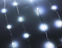 Электрогирлянда Звездный Ёлочный Дождик 16*2.4+5 м, 832 micro LED-огней, холодный белый, Kaemingk, арт. 496149