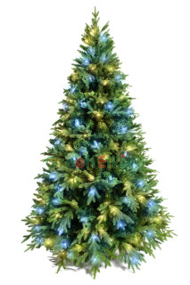 Искусственная ель Валерио премиум с Led лампочками, мерцающая 180 см.