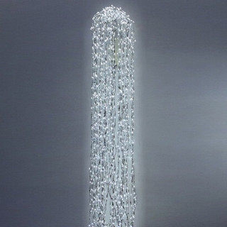 Дреды ALEDUS 2.4 м, белый провод, белый, с мерцанием, арт. DR-W-2.4М-W/F