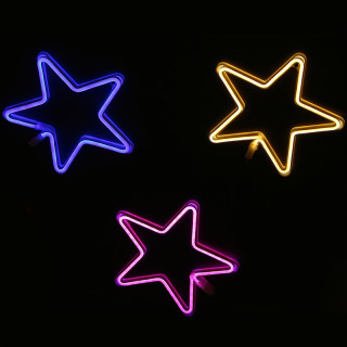 Комплект светодиодных звезд, 6 шт., мульти, LaitCom, арт. LC-13106 13-106