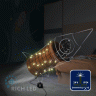 Светодиодная гирлянда Rich LED 100 м в бобине, 500 LED, 24 В, теплая белая, полный флеш, черн/зел провод, резка 5 LED, арт. RL-S100FF-24V-BG/WW
