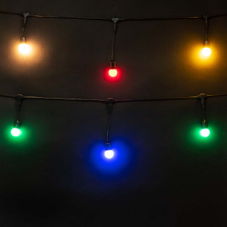 Электрогирлянда системы Unibelt Cafe, 10 м., черный пр., шаг 50 см., LaitCom, арт. UNICa10/50-1-2 22-266