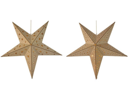 Звезда на подвеске Вудди 60 см, 20 LED-огней, арт. 162134