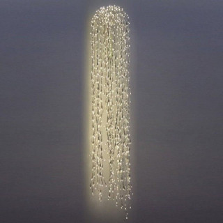 Дреды ALEDUS 2.4 м, белый провод, теплый белый, с мерцанием, арт. DR-W-2.4М-WW/F