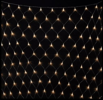 Светодиодная сетка с контроллером, 2х2 м., теплый белый, LaitCom, арт. NTL256C-10-2WW 17-007