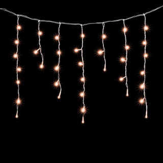 Электрогирлянда Бахрома, 3,1х0,5 м., прозр. пр., экстра теплый белый, LaitCom, арт. PIL150-10-2EWW 02-086